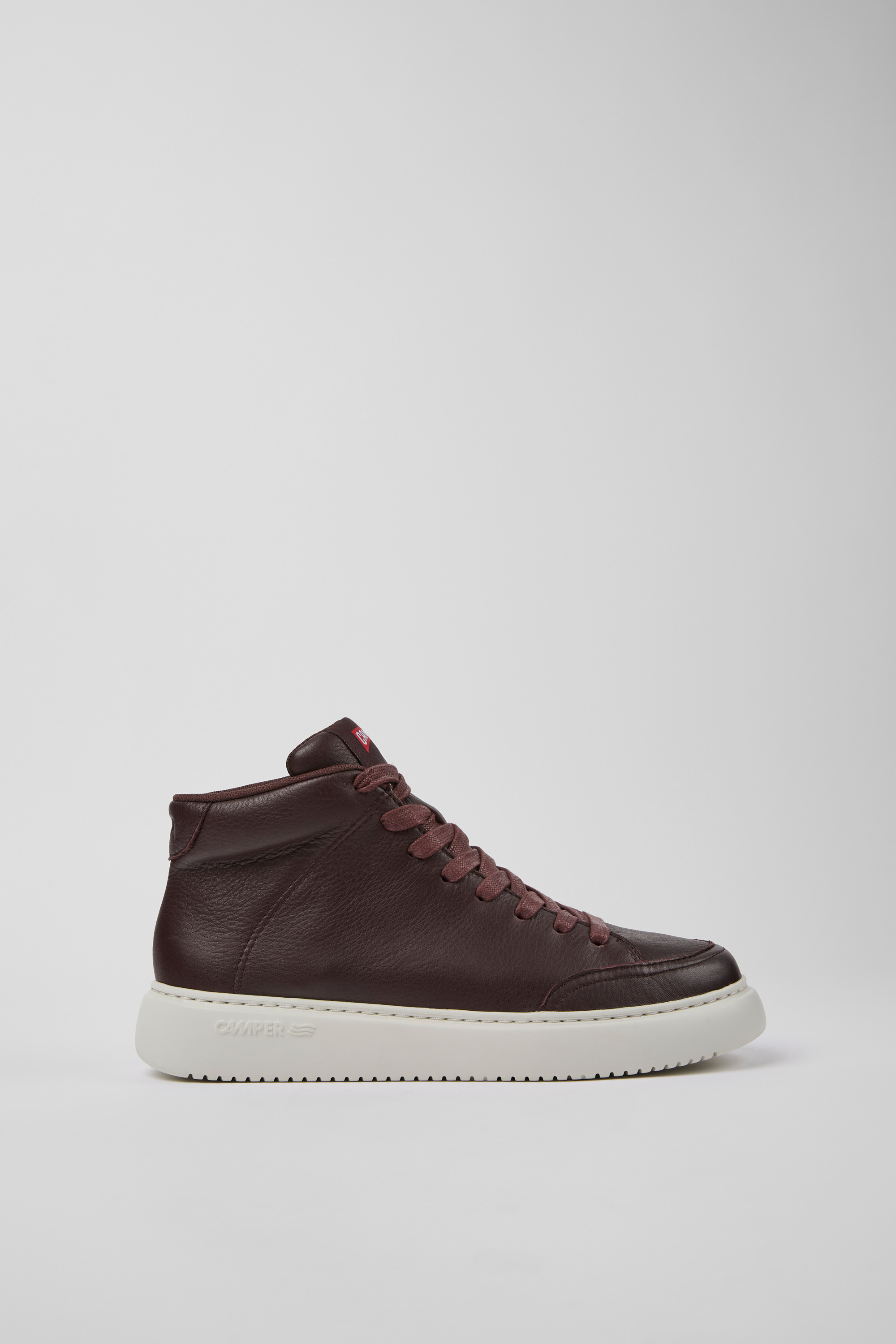Runner K21 - Burgundy leather sneakers for women
