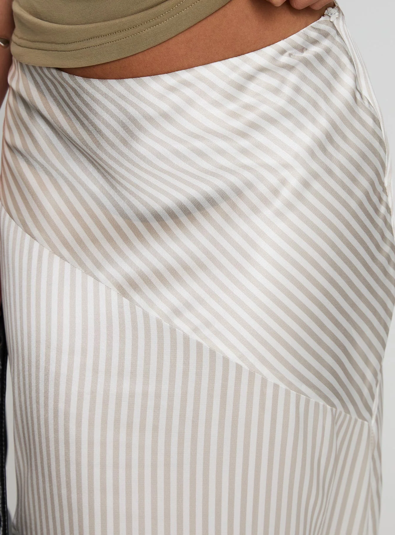 Priscella Asymmetrical Midi Skirt Multi