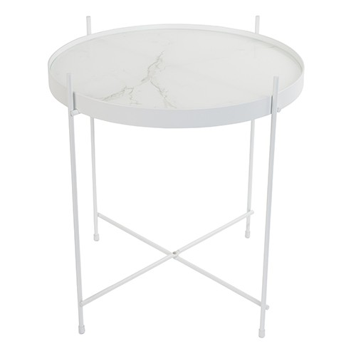 Bijzettafel Cupid marmer wit