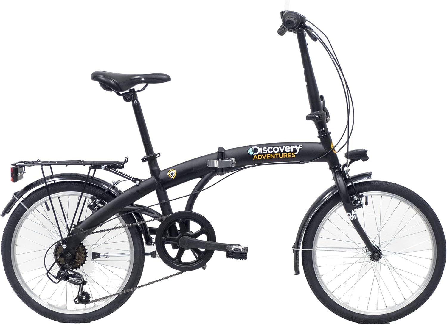 Denver Bicicletta Pieghevole, Nero Opaco, Unisex, 20