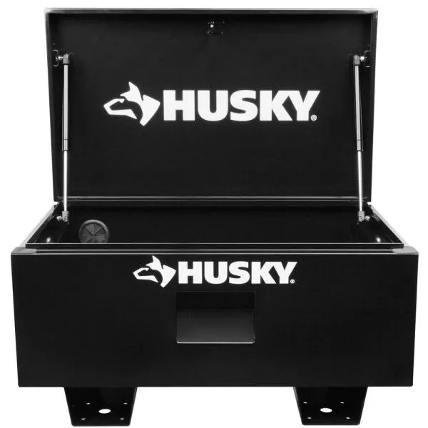 32 IN. W X 19.3 IN. D STEEL JOB SITE TOOL BOX IN BLACK