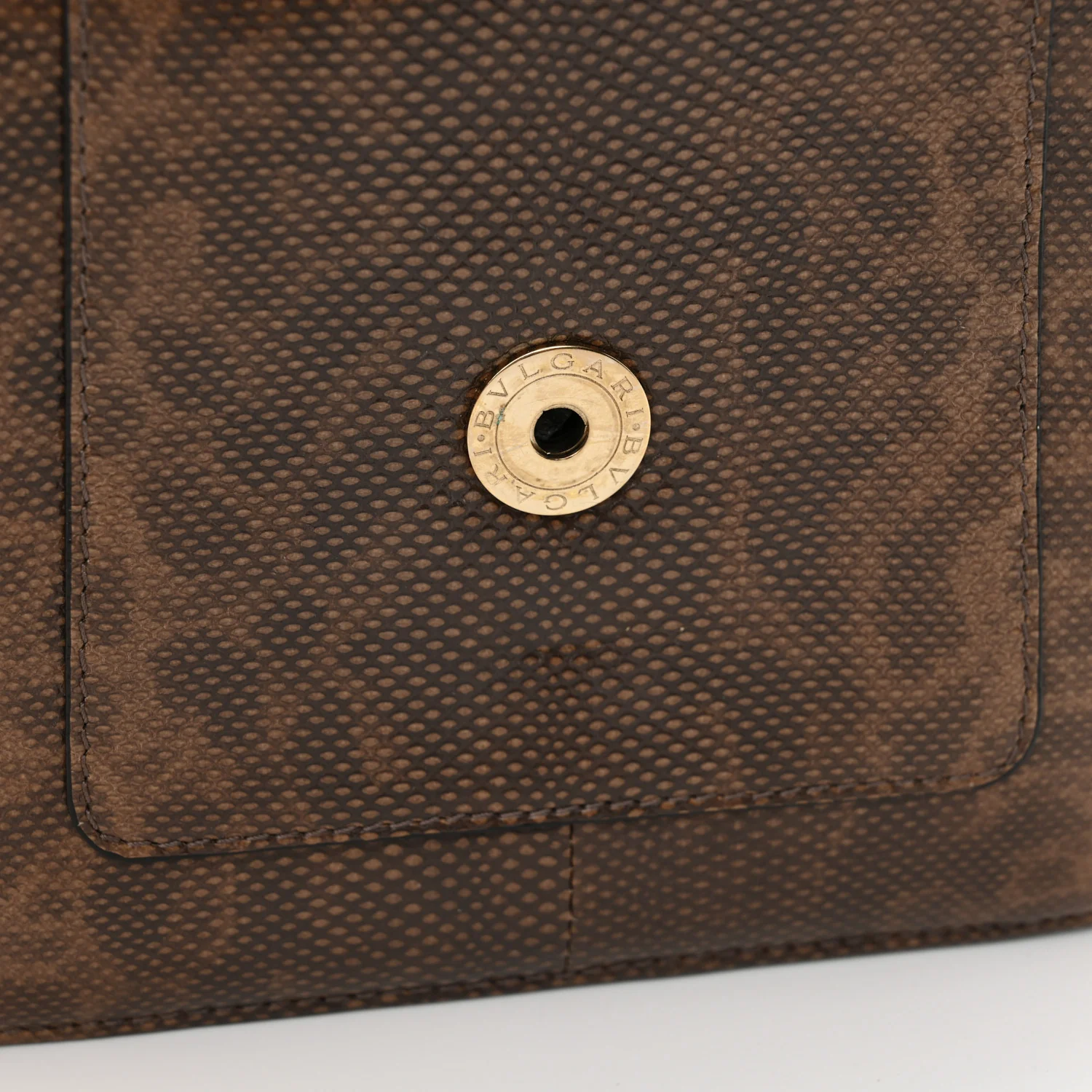 Shiny Karung Serpenti Forever Top Handle Brown - Top Club