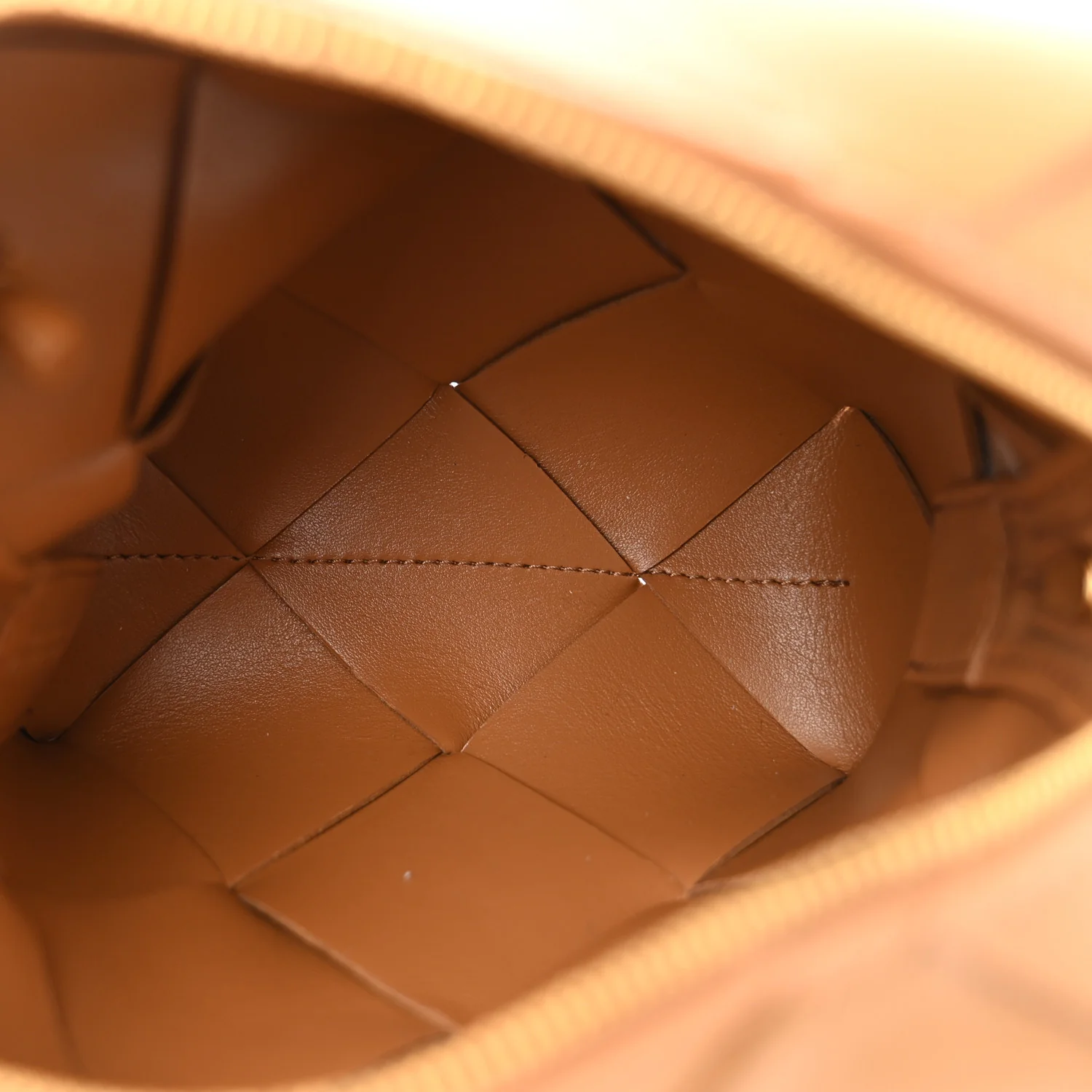 Lambskin Maxi Intrecciato Mini Cassette Camera Bag Acorn - Top Club