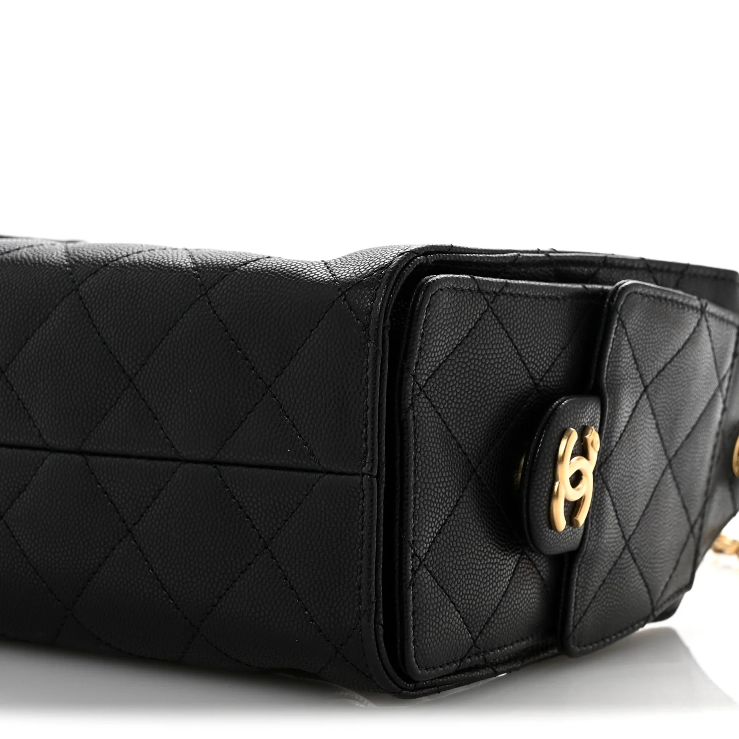 Caviar Quilted Mini Chanel 25 Handbag Black - Top Club