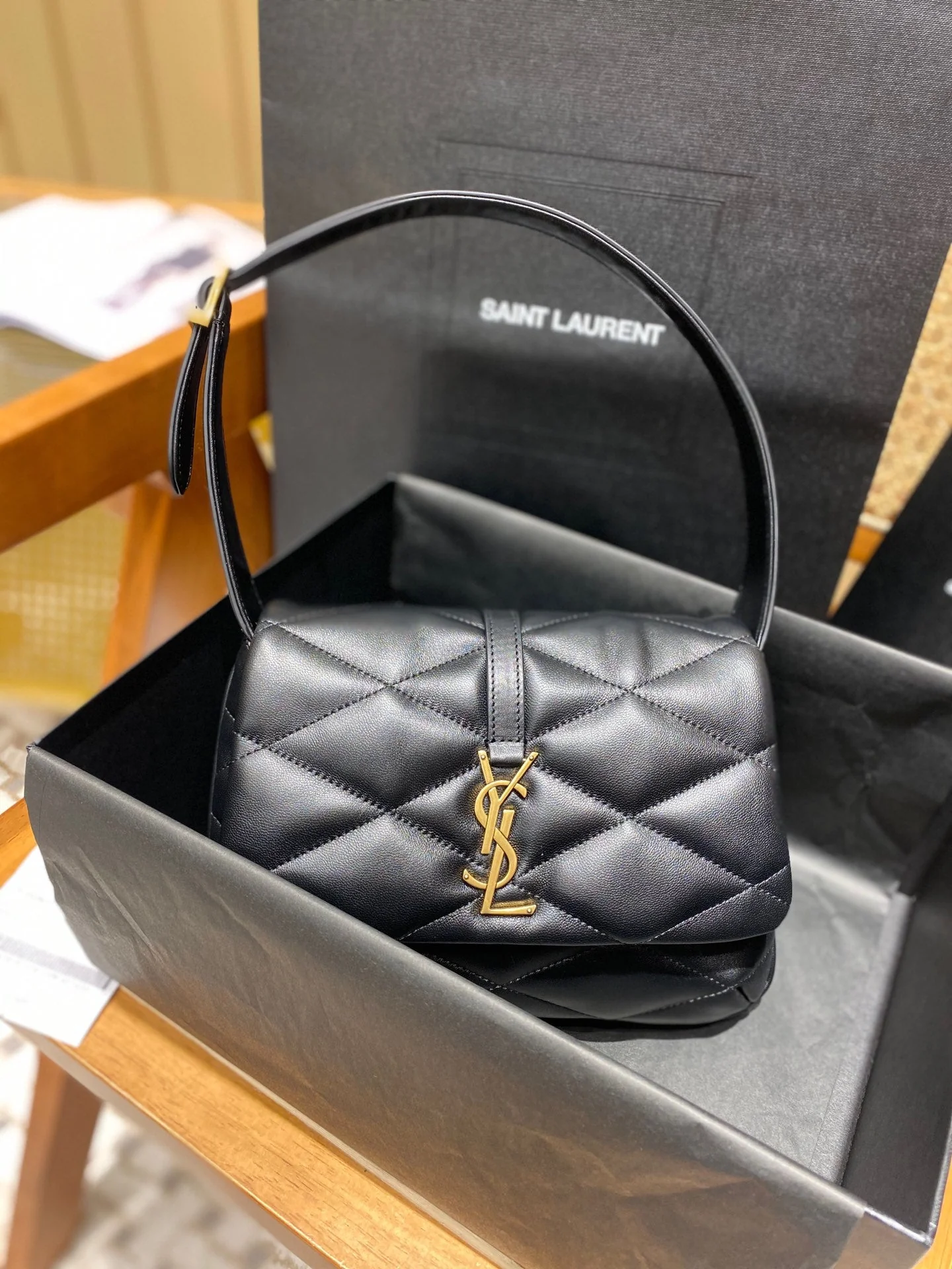 YSL LE 57 hobo bag in quilted lambskin 698567 24x18x5.5cm - Top Club