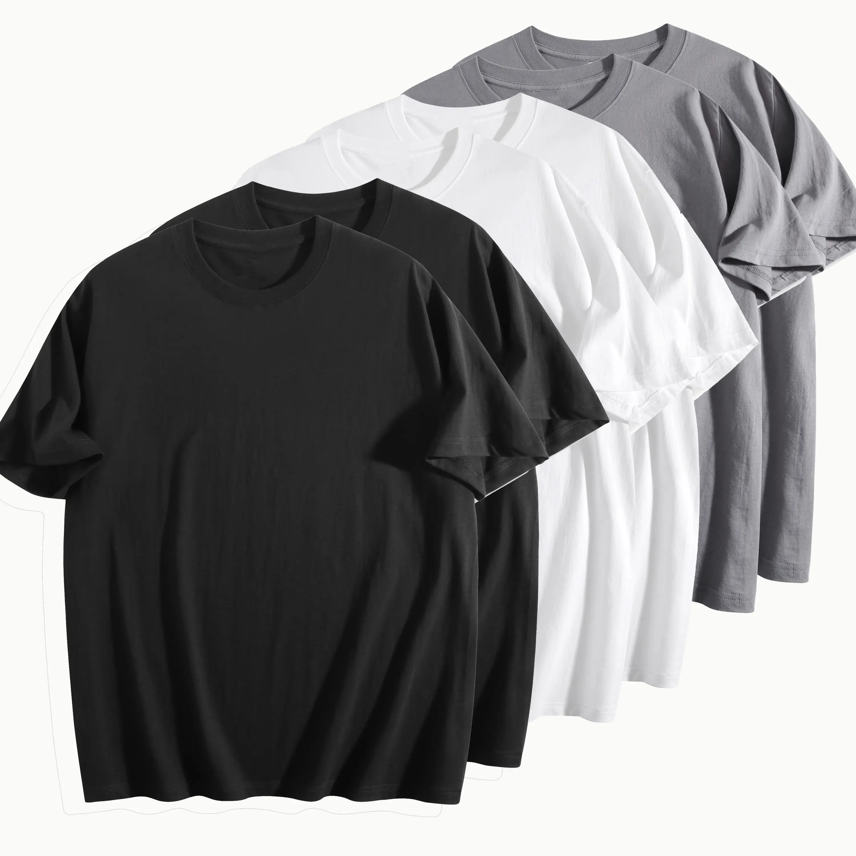 100% Cotton 180g Classic Fit Basic Tee, Unisex Year-Round Essential Top, Build Your Pack (3/6/9 Pieces)