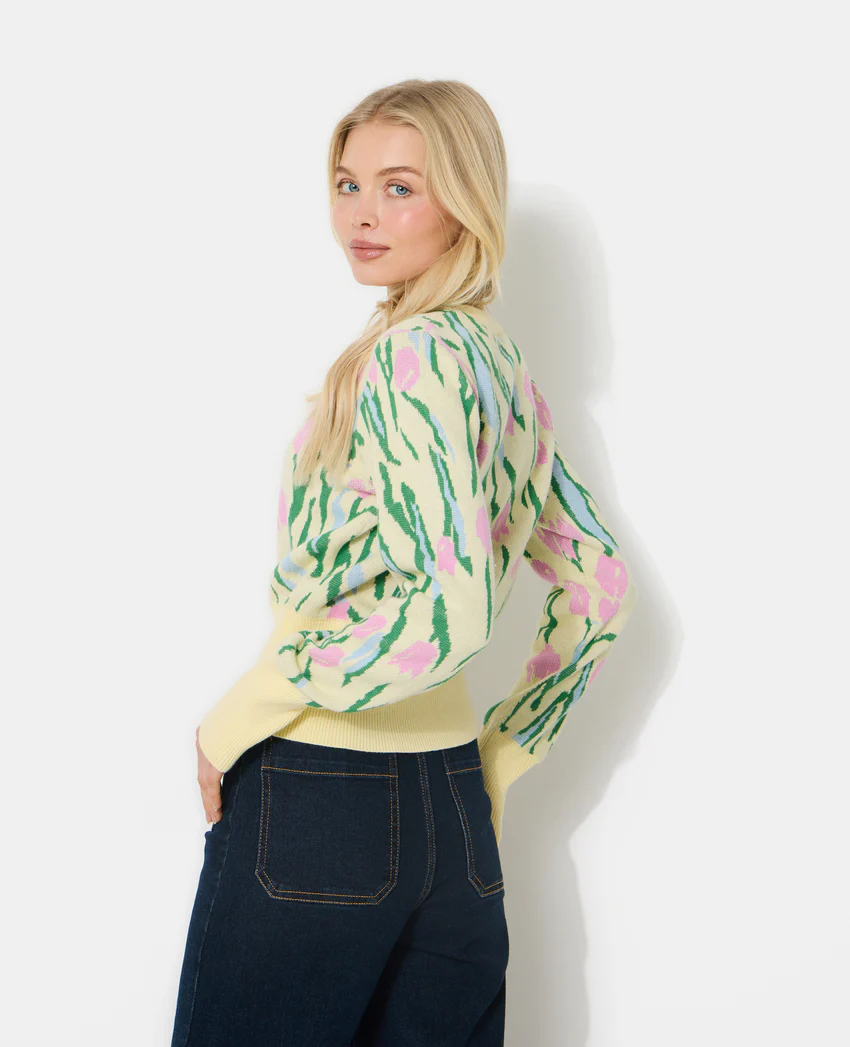 Pimkie Gilet motif tulipes