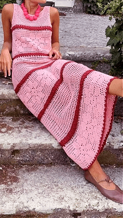 Women's Pink Color-Block Knit Sleeveless Dress - Nordfashionstorm - Women's Clothing, Fashion for You - Nordfashionstorm.com