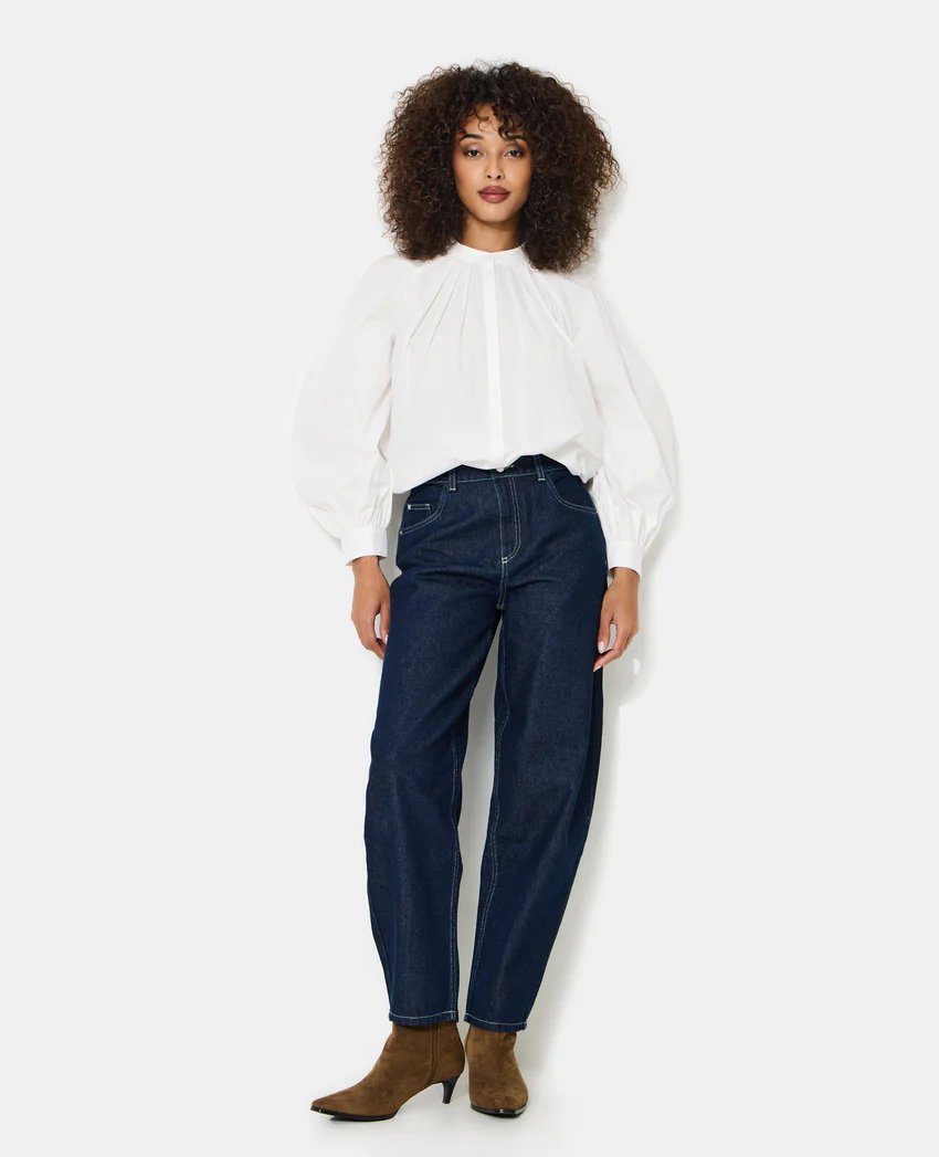 Pimkie Blouse en popeline avec pinces et manches ballons