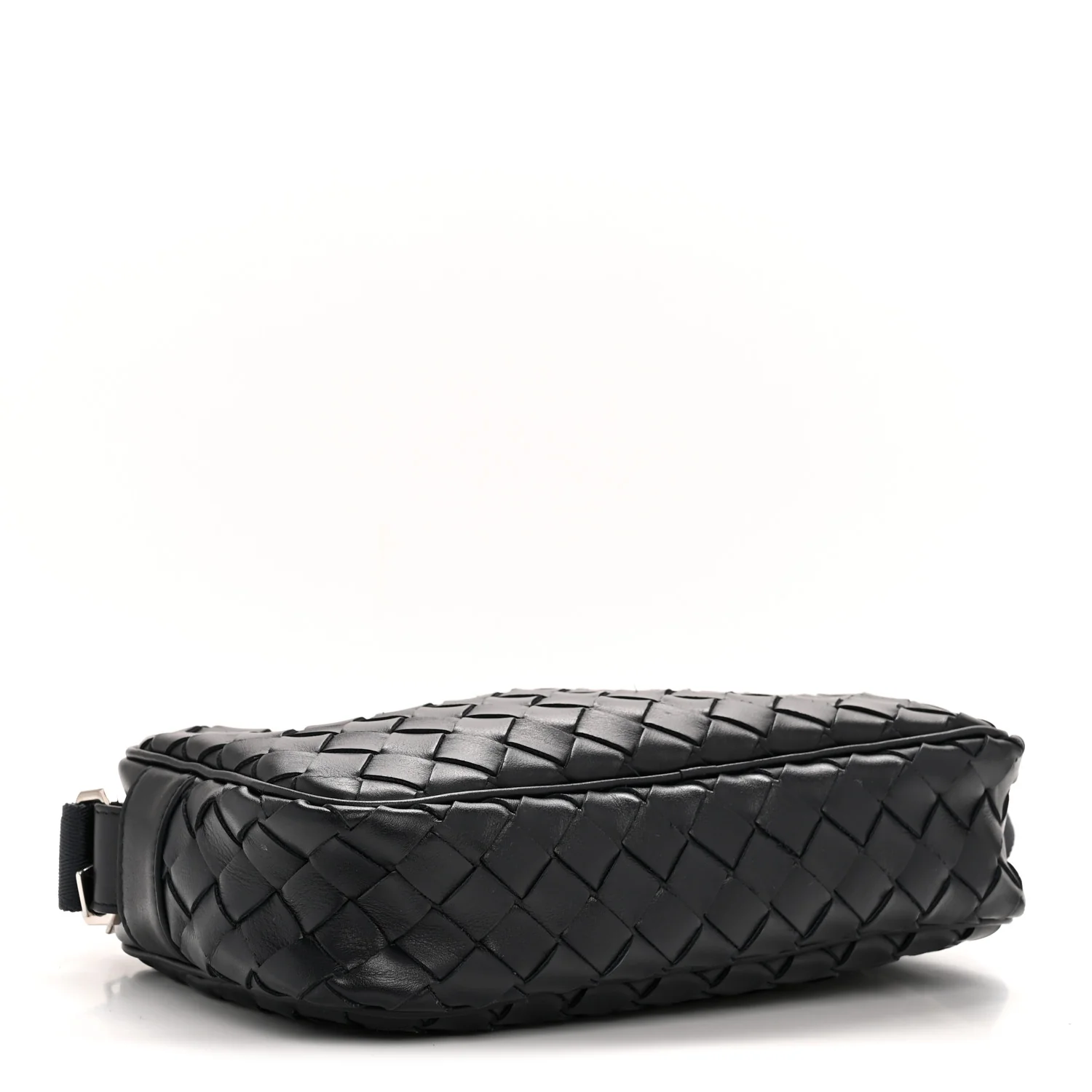 Calfskin Intrecciato Small Camera Bag Navy - Top Club