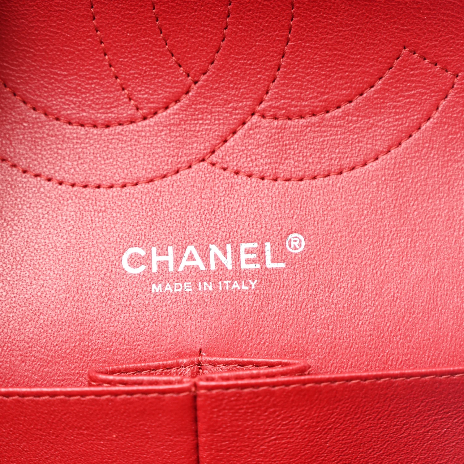 Caviar Quilted Jumbo Double Flap Red - Top Club