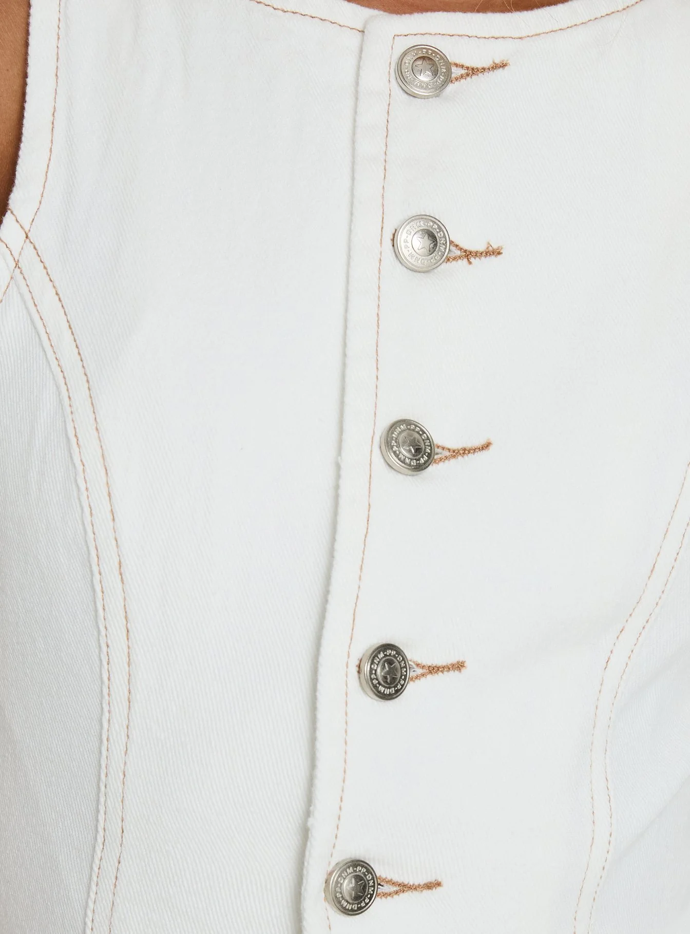 Yumiko Denim Romper White