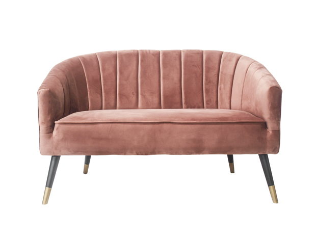 Sofa Royal velvet mauve pink