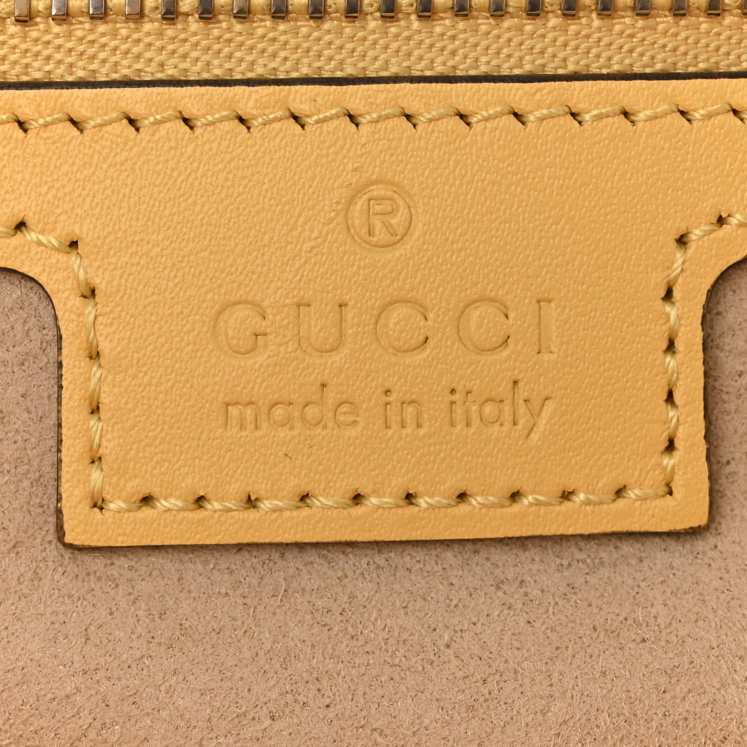 Senna Calfskin Petite GG Small Tote Bag Sunny Yellow - Top Club