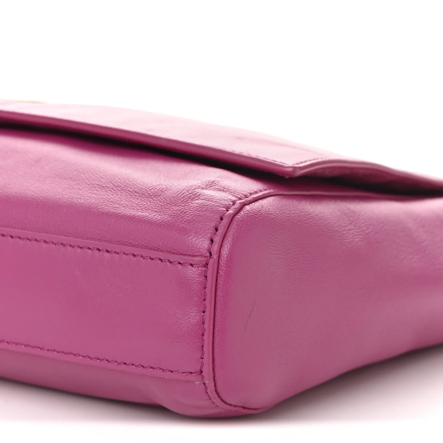 Smooth Calfskin Suede Medium Reversible Monogram Kate Satchel Rose Rubis - Top Club