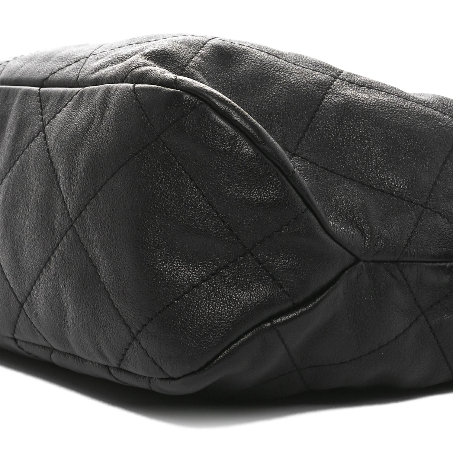 Calfskin Quilted Daily Hobo Black - Top Club