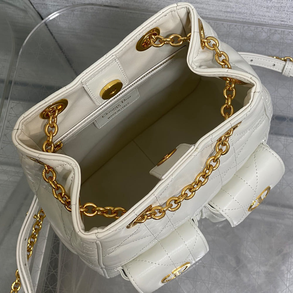 Dior Medium Dior Caro Multicarry Backpack with Chain(HIGH-END GRADE) - Top Club