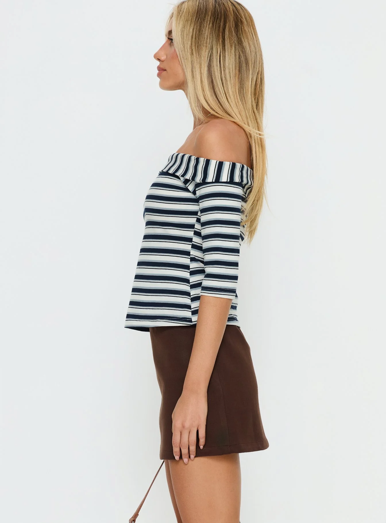 Dinnie Faux Suede Mini Skirt Brown