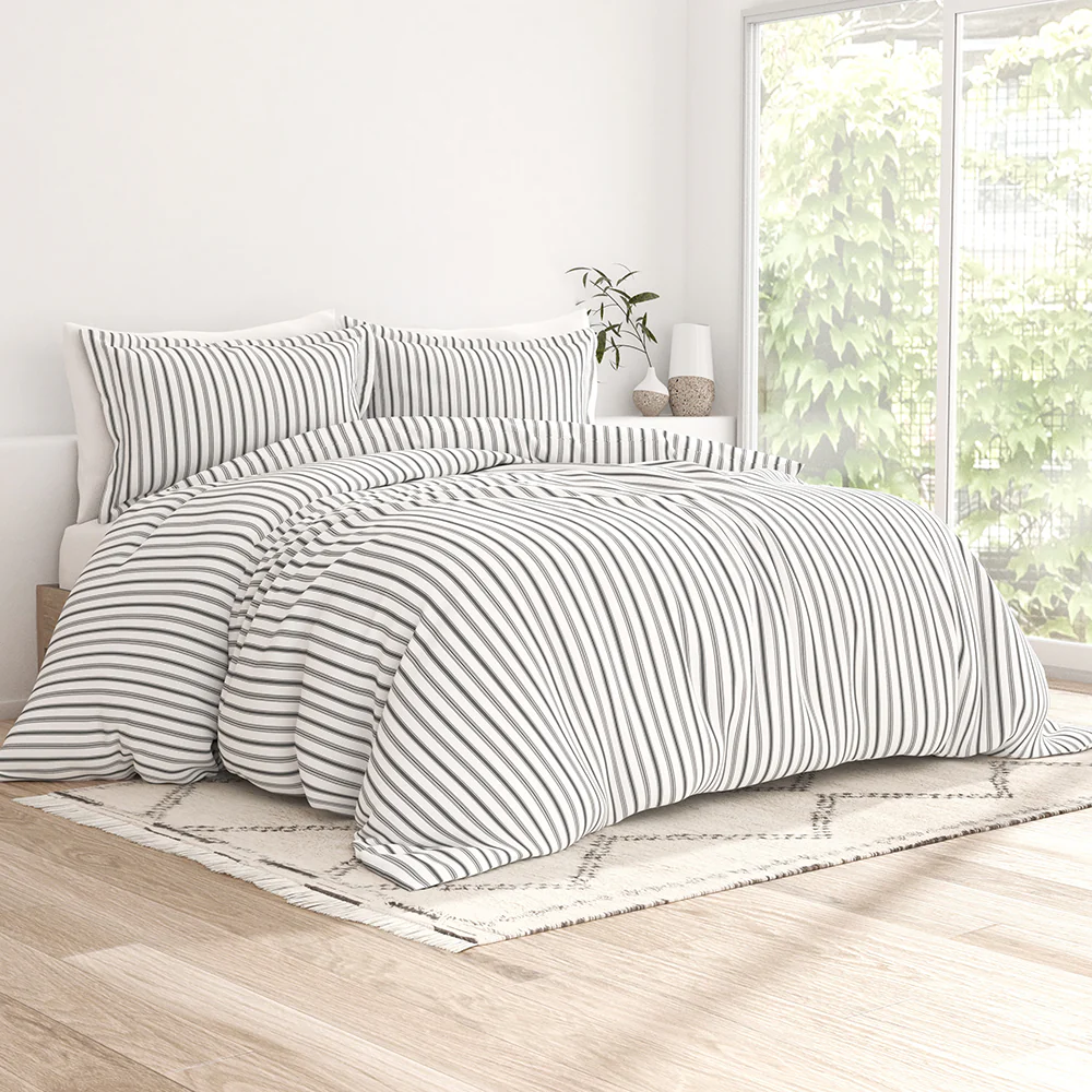 Vertical Dreams Pattern 3-Piece Duvet Cover Set (Sale)