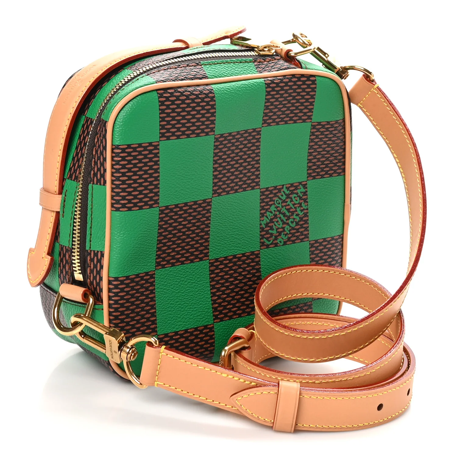 Damier Pop Chess Messenger Green - Top Club