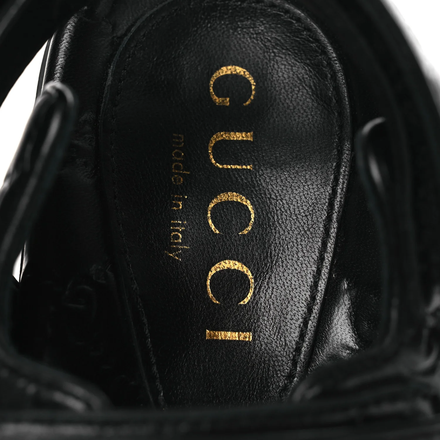 Guccissima GG Embossed Womens Sandals 37 Black - Top Club