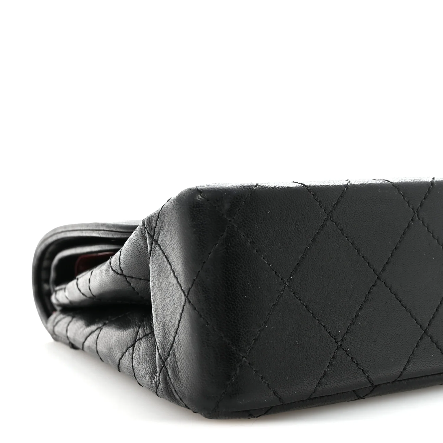 Lambskin Quilted Medium Double Flap Bag Black - Top Club