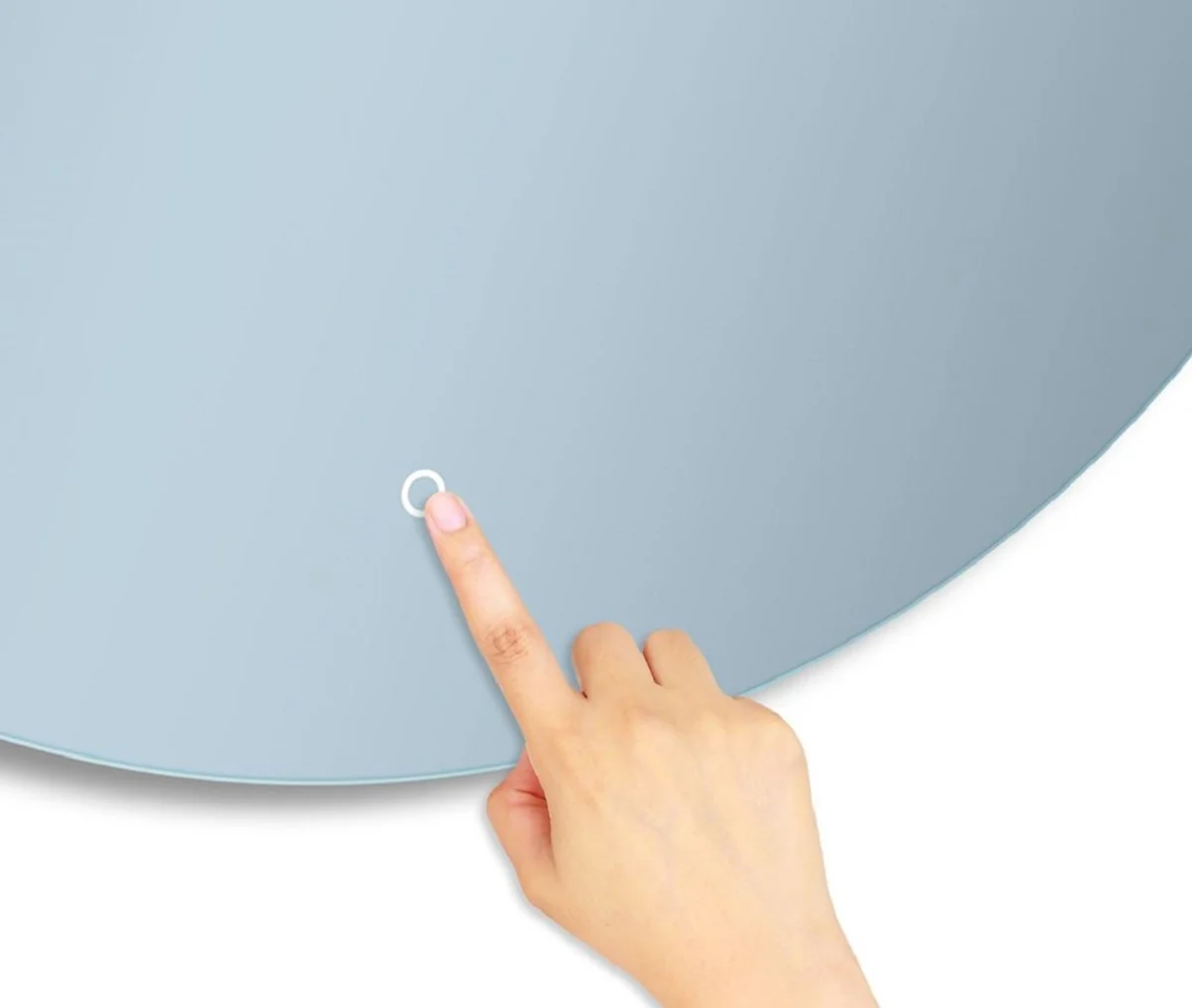 Luxury bathroom mirror Ø 60 cm - Round wall mirror with LED lighting - Bathroom furniture - Bathroom accessories