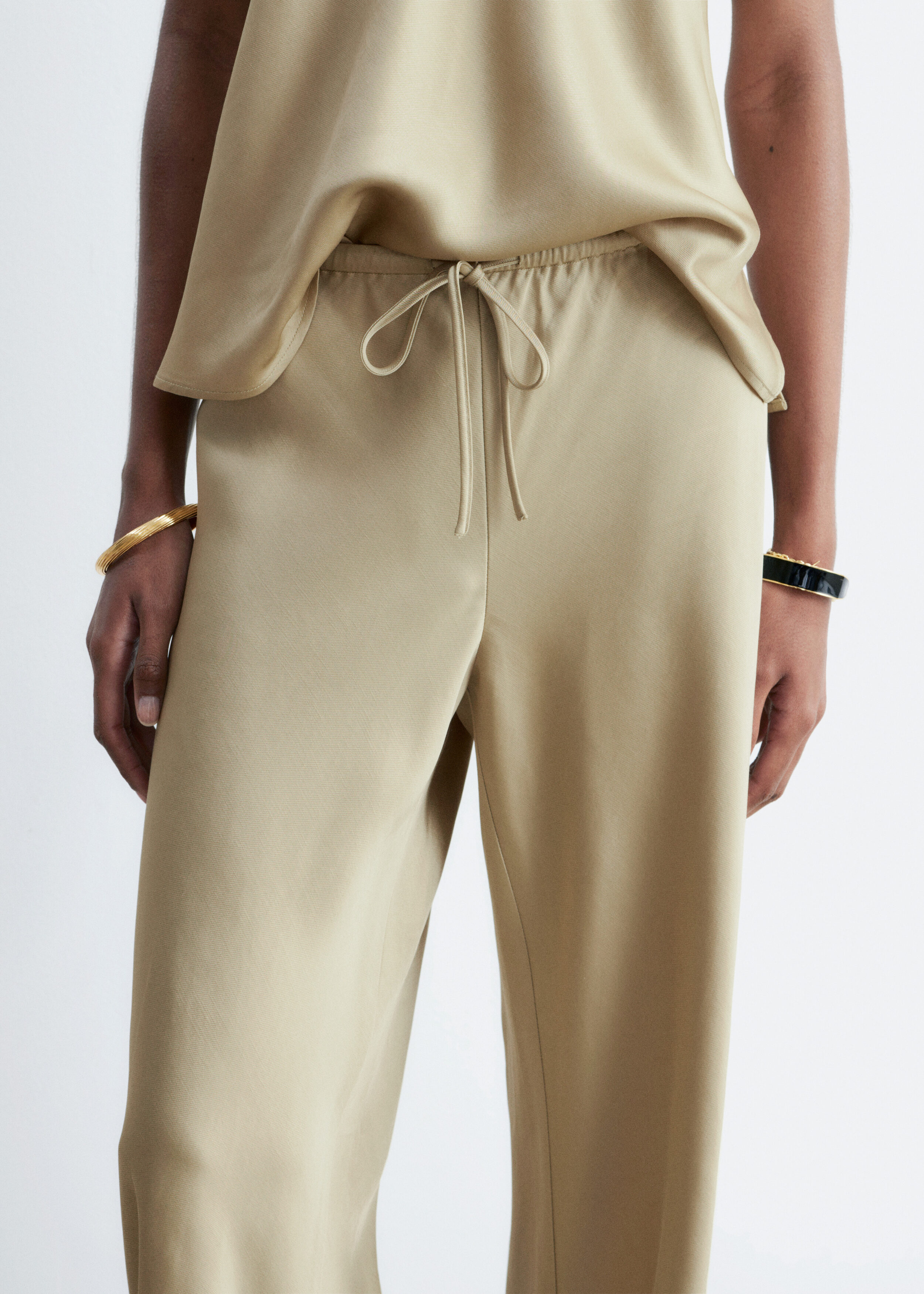 & Other Stories DRAWSTRING TWILL TROUSERS