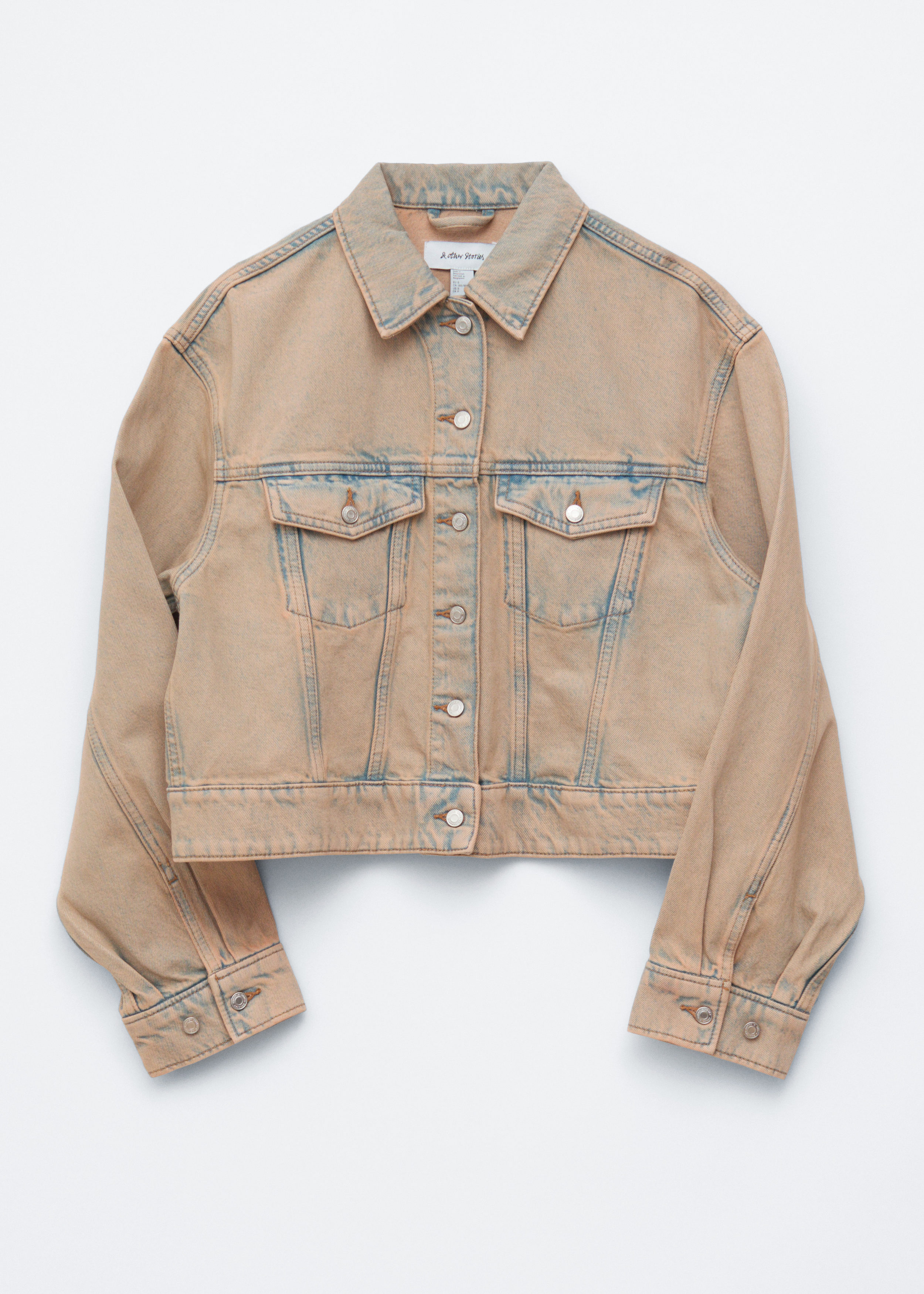 & Other Stories CROPPED OVERDYE DENIM JACKET