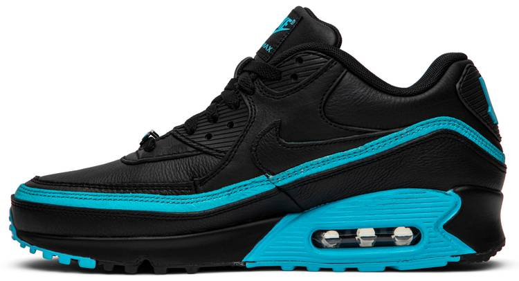 Undefeated x Air Max 90  Black Blue Fury  CJ7197-002 - Sneaker Replica Workshop