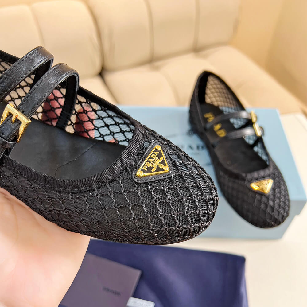 PRADA Mesh fabric ballerinas - Top Club