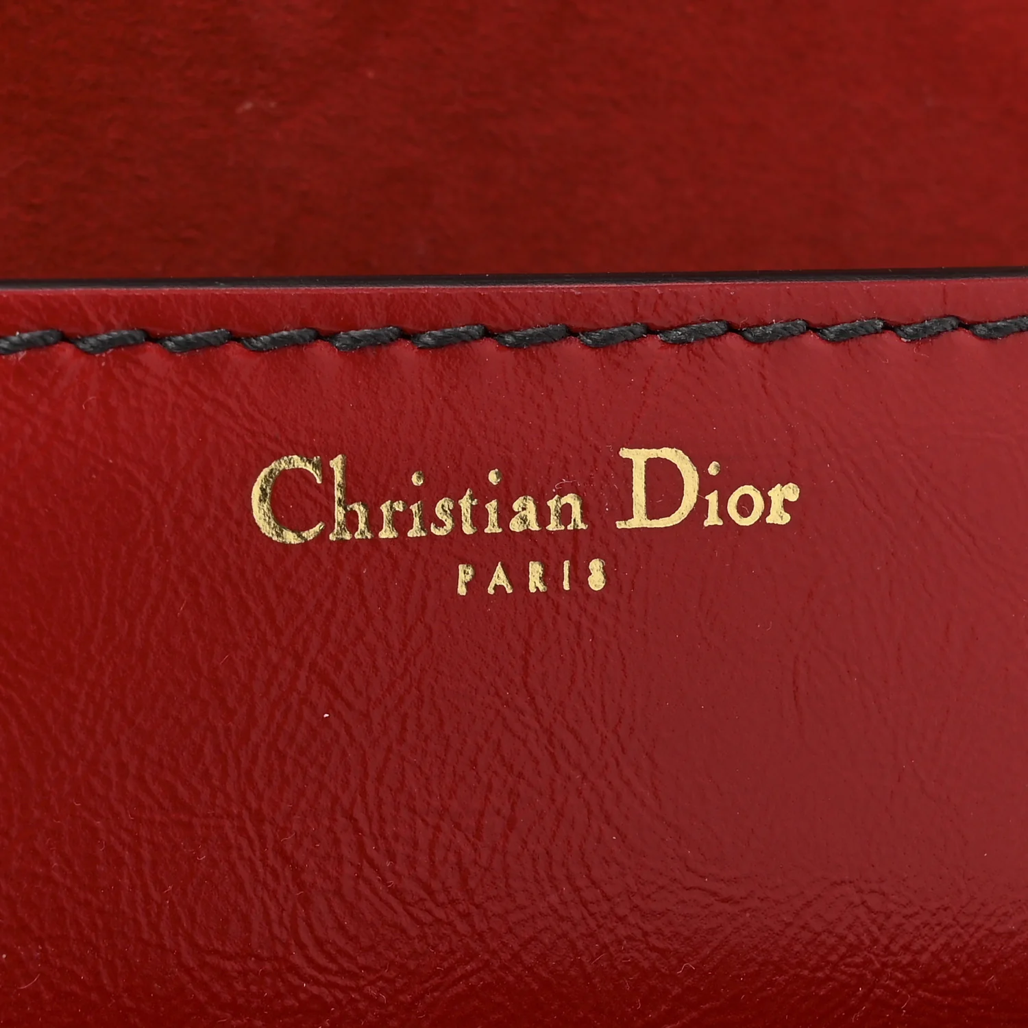 Calfskin J'Adior Chain Flap Bag Red - Top Club
