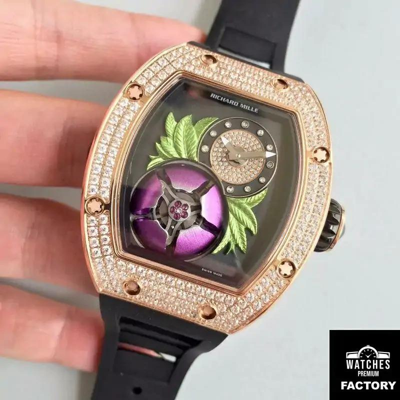 Richard Mille RM19-02 KV Factory Tourbillon Fleur Magnolia Dial