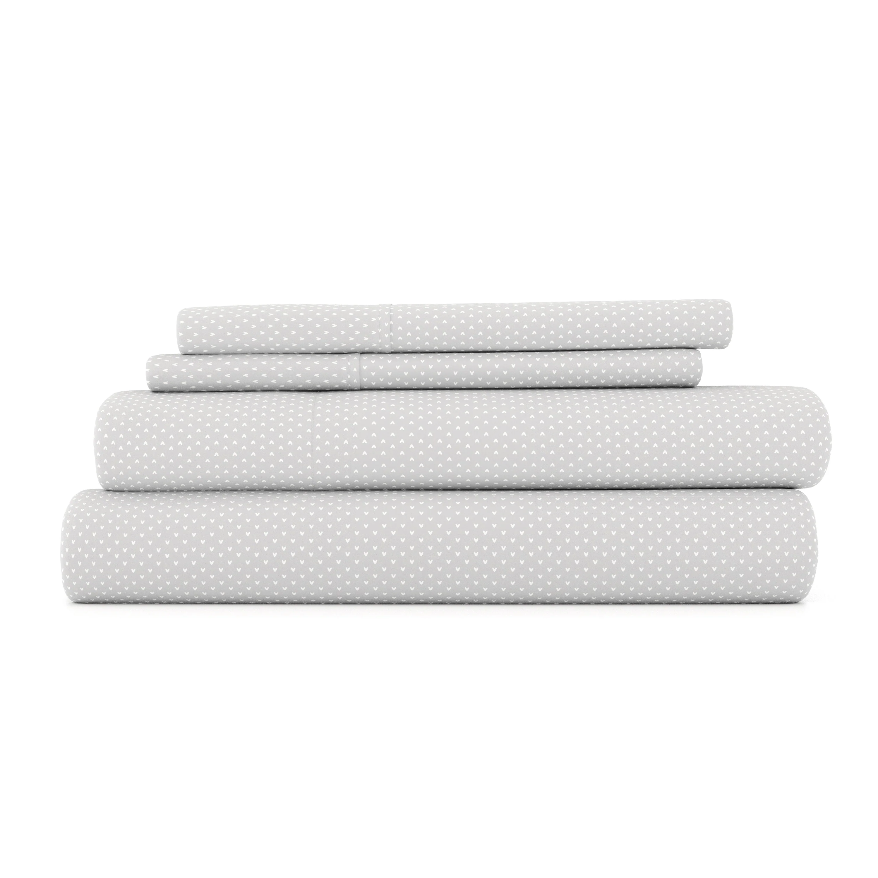 My Heart Pattern 4-Piece Sheet Set