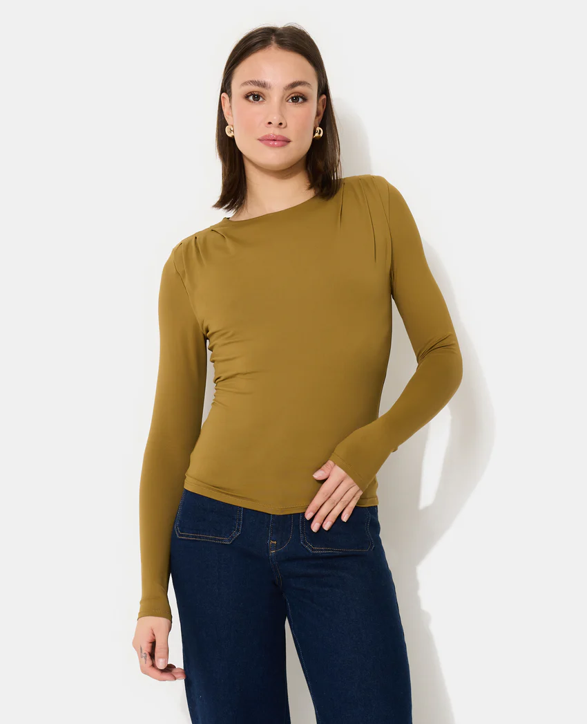 Pimkie T-shirt manches longues avec épaulettes et pinces