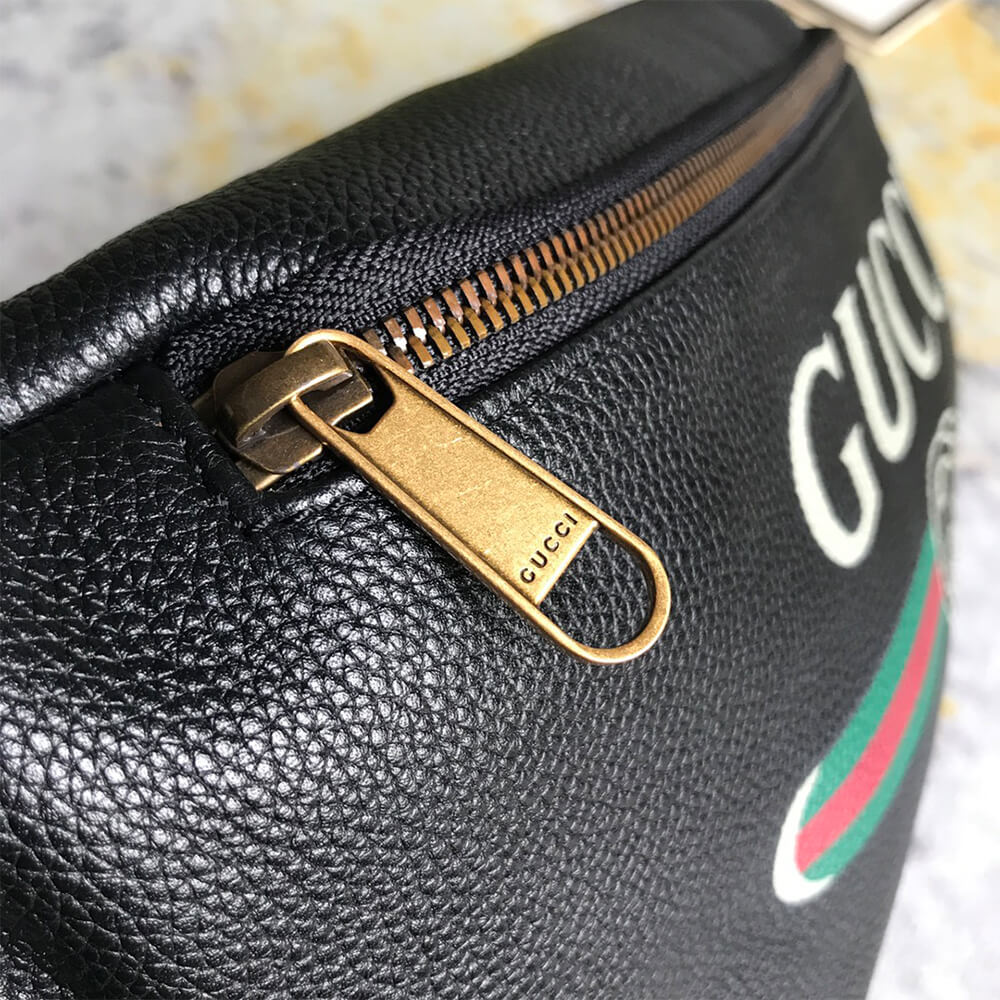 GG PRINT LEATHER BUMBAG - Top Club