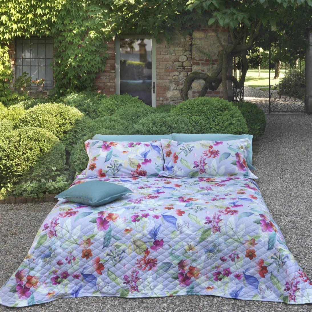 Copriletto Trapuntato In Percalle Florry Matrimoniale