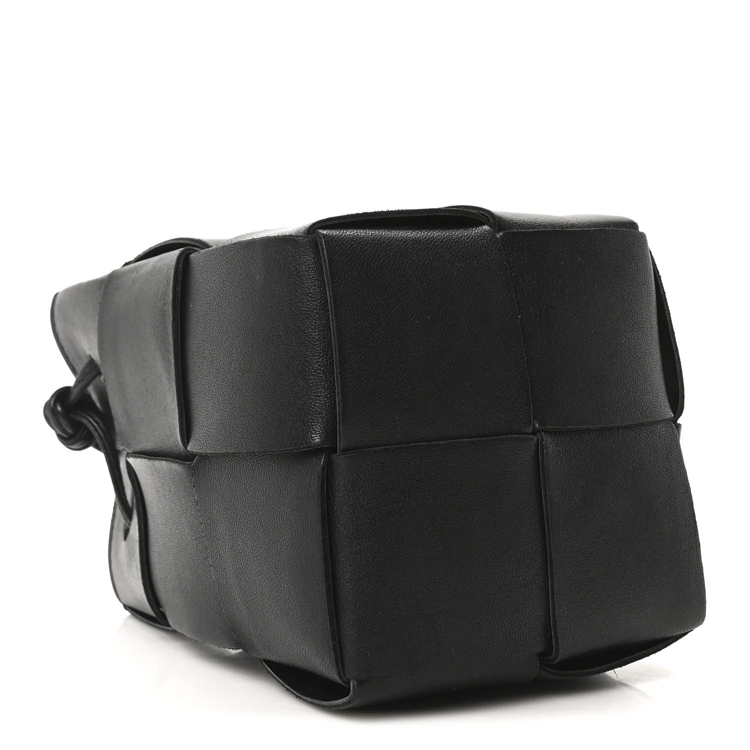 Nappa Maxi Intrecciato Mini Cassette Bucket Bag Black - Top Club