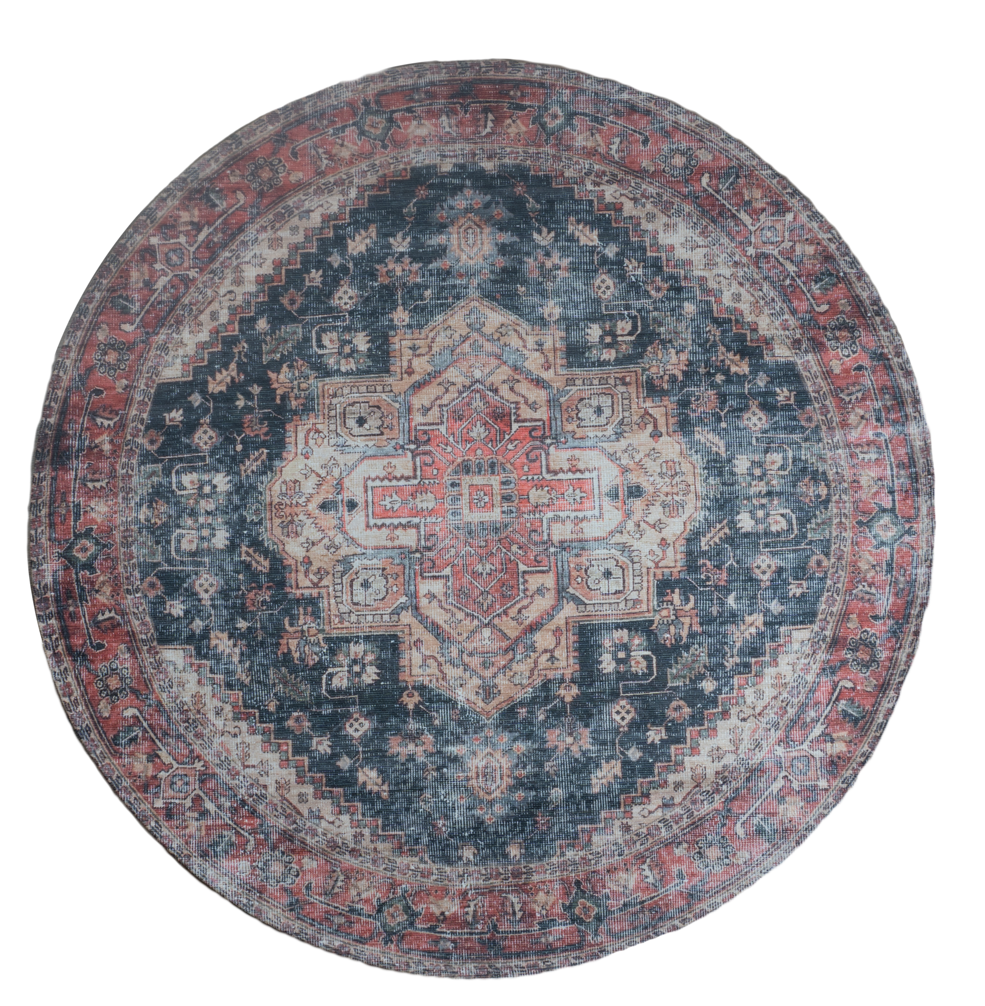 Vloerkleed Nora Rood Rond ø160 cm