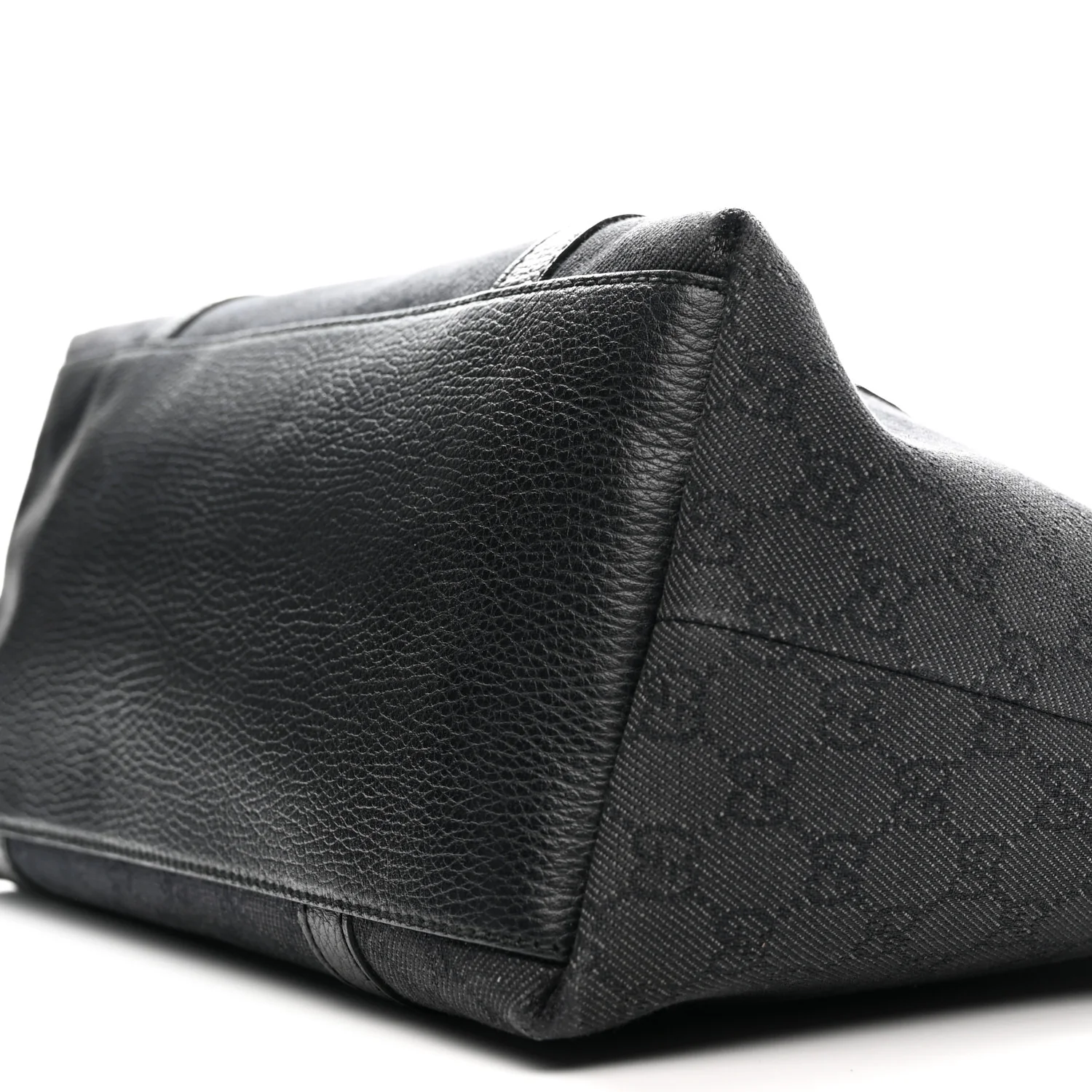 Nylon Monogram Medium GG Charm Dome Satchel Black - Top Club