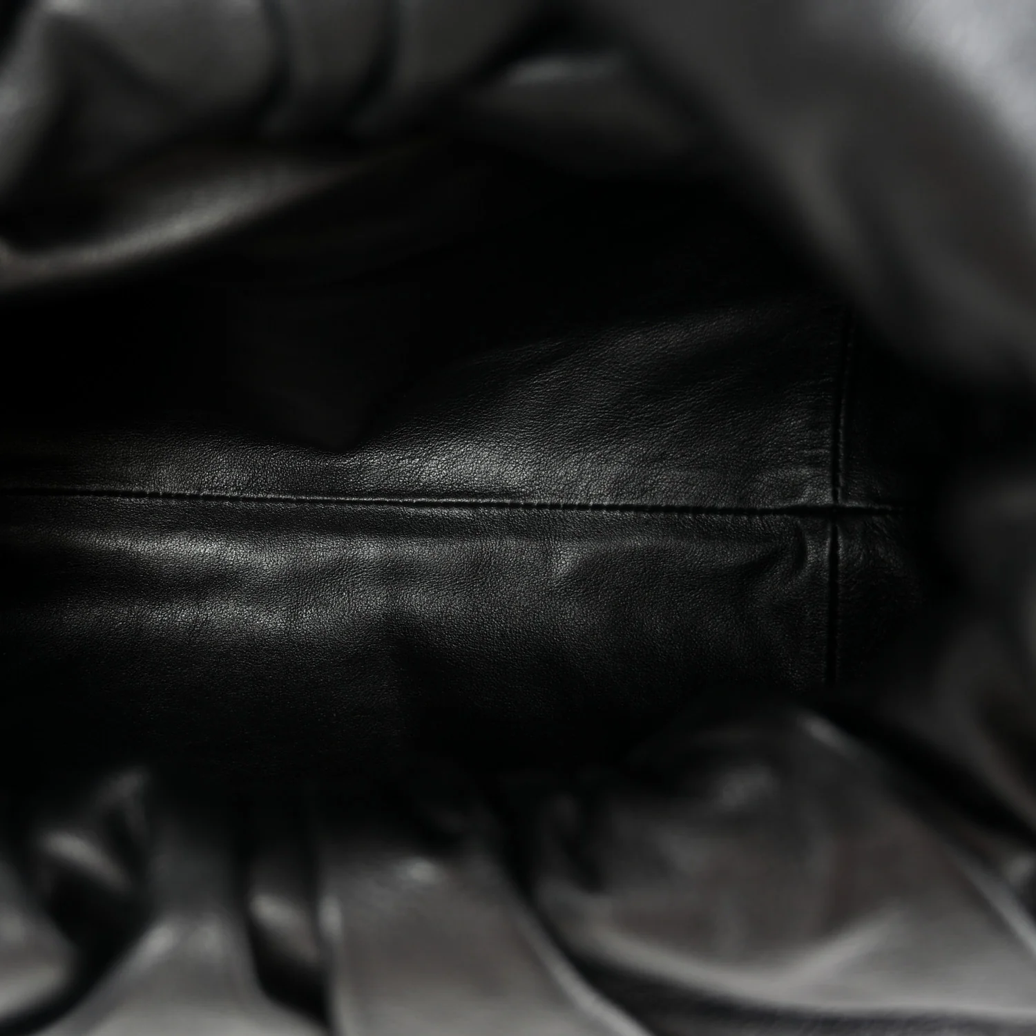 Smooth Butter Calfskin Small The Shoulder Pouch Black - Top Club