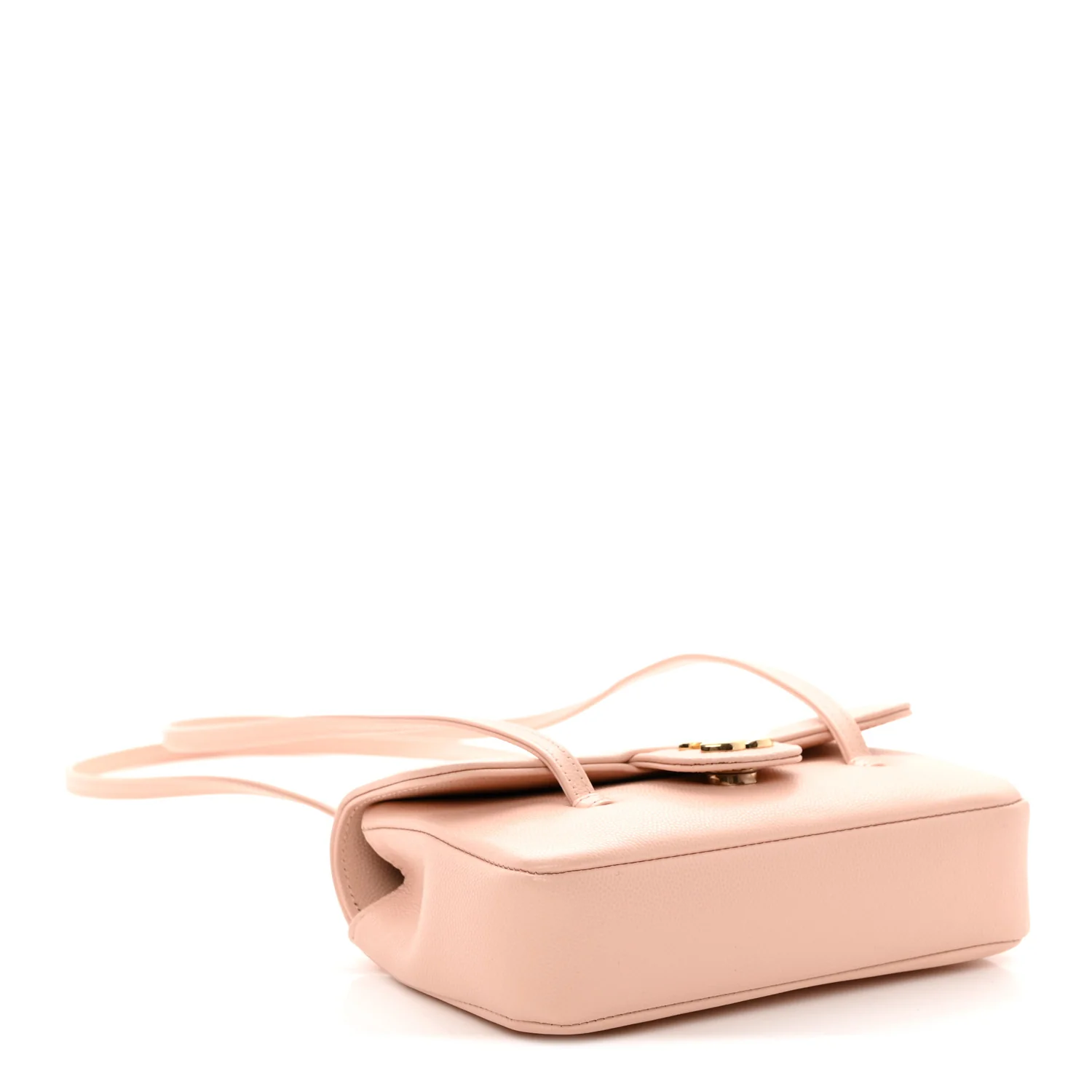 Shiny Caviar Mini Preppy Coco Shoulder Bag Light Pink - Top Club