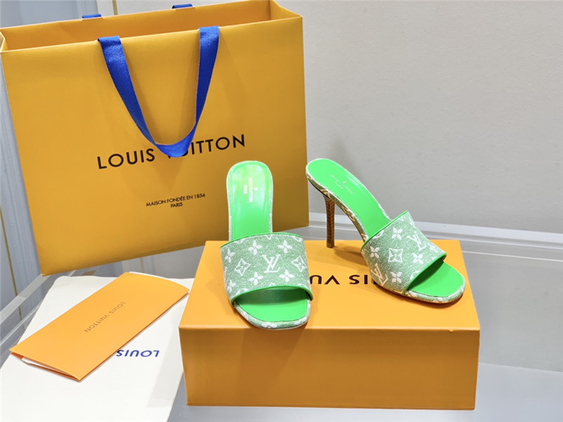 louis vuitton lv monogram high heel slippers - Sneaker Replica Workshop