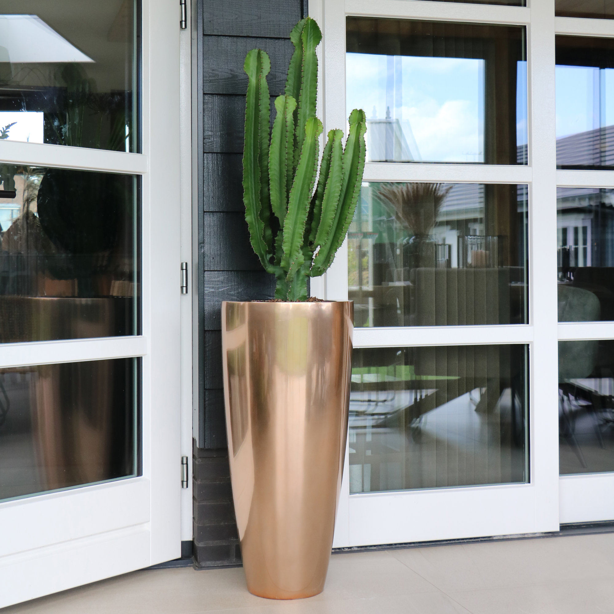 Plantenpot Kentucky L copper Ø47 x 100 cm