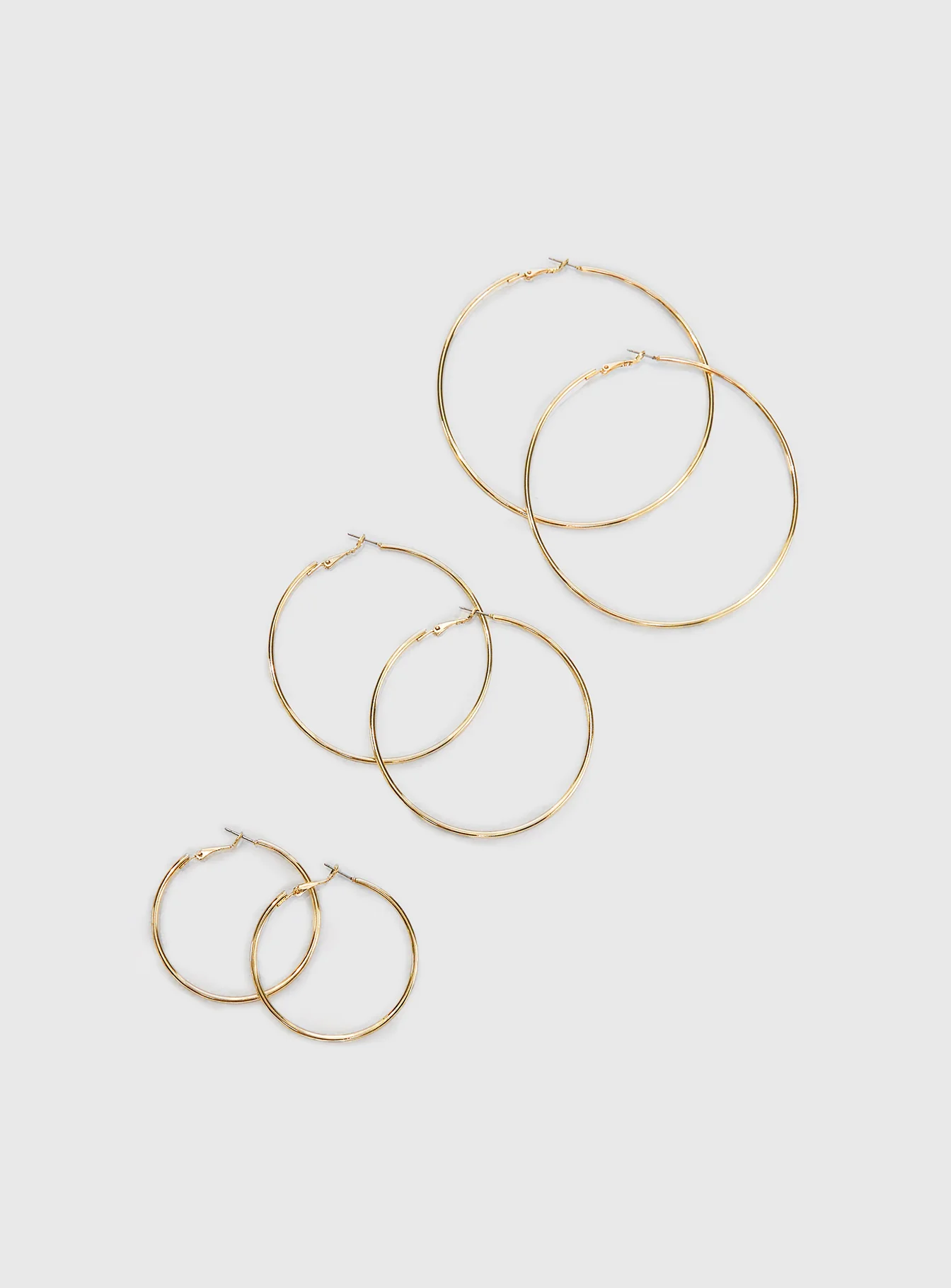 Guessing Game Hoop Earring Pack Gold