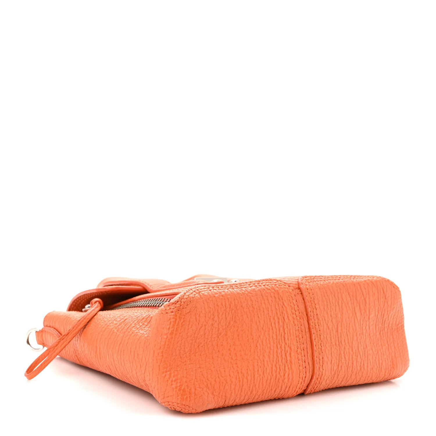 Textured Calfskin Mini Pashli Satchel Orange - Top Club