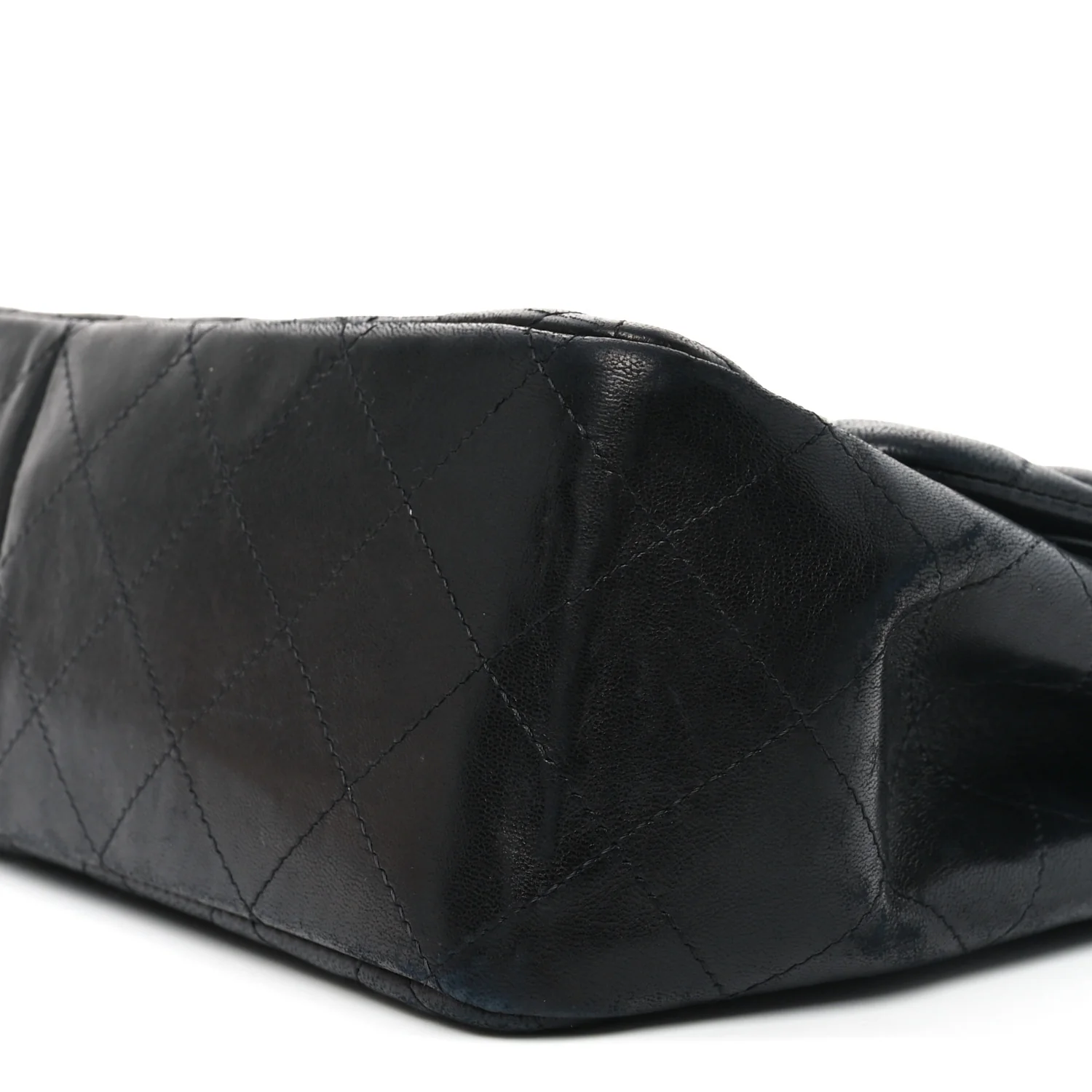 Lambskin Quilted Jumbo Double Flap So Black - Top Club