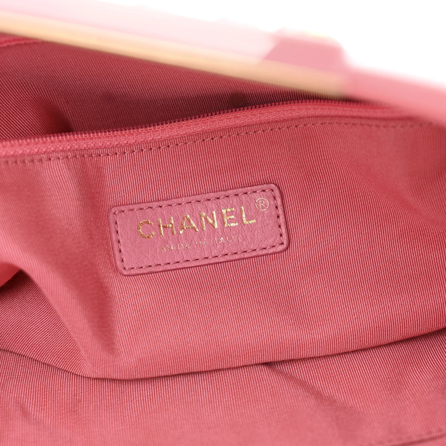 Caviar Quilted A Real Catch Clutch Pink - Top Club