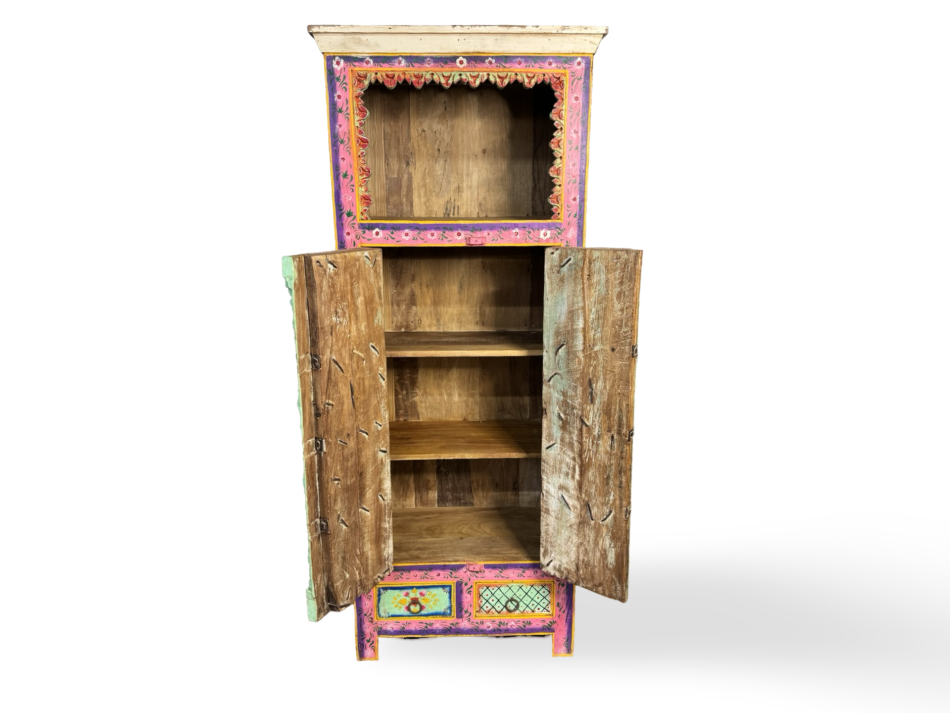 Kast 2 deur 2 la mixed color uniek