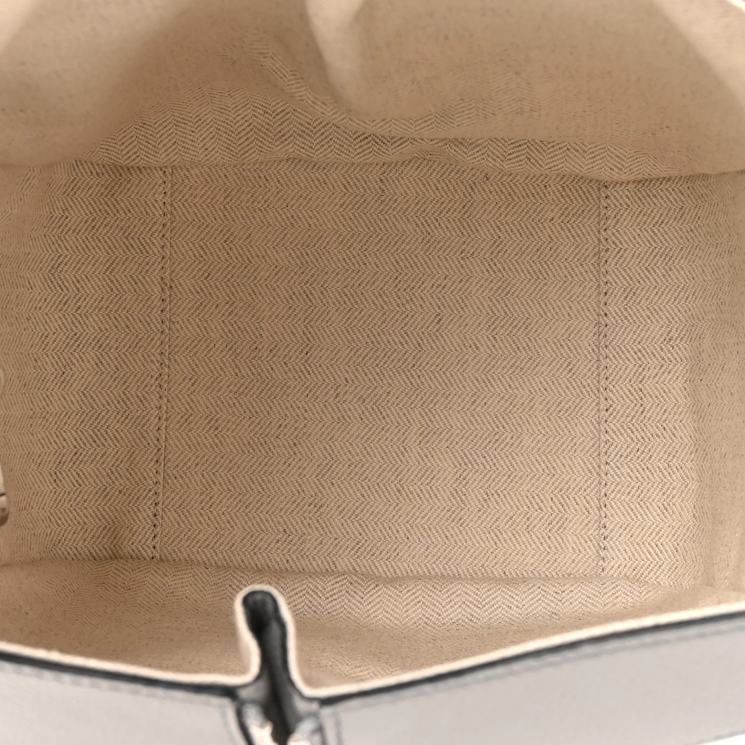 Grained Calfskin Mini Hammock Shoulder Bag Pearl Grey - Top Club